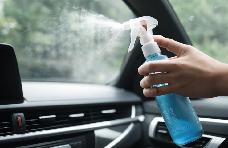 purškiamas oro gaiviklis automobilyje