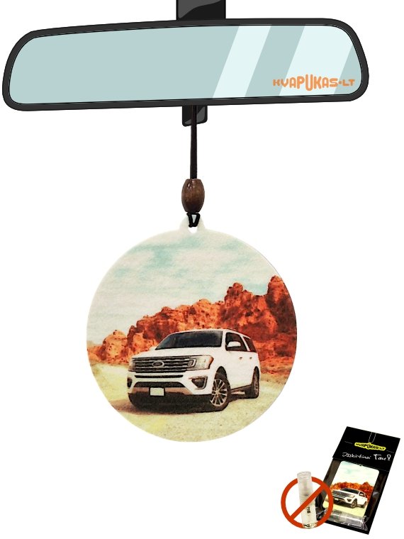 Automobilio kvapukas su nuotrauka