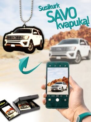 Automobilio kvapukas su nuotrauka