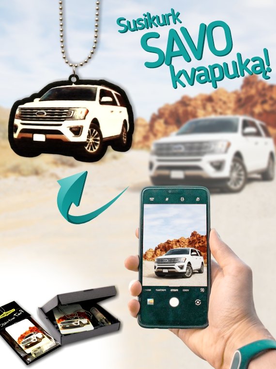 Automobilio kvapukas su nuotrauka